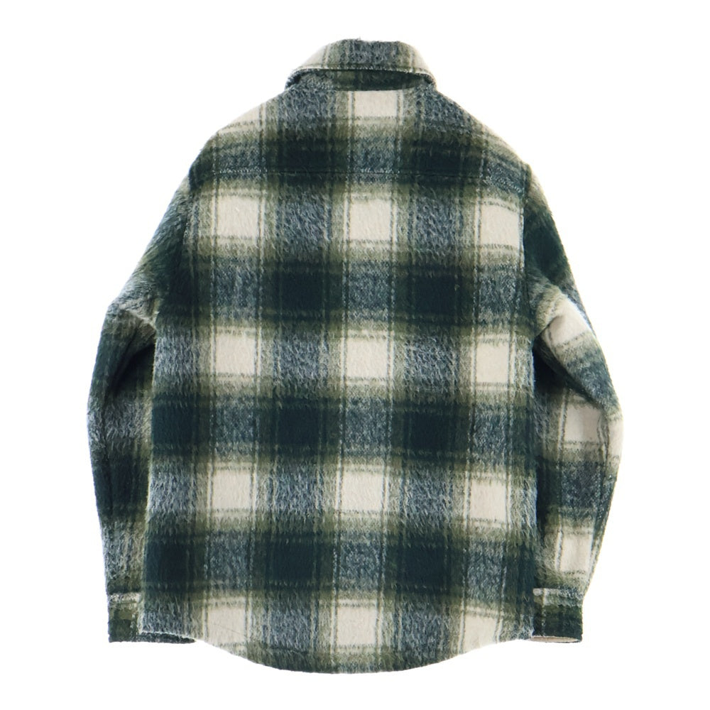 KITH(キス) 21AW ブラッシュド チェック柄 ウールジャケット グリーン 21-020-060-0021-4-0