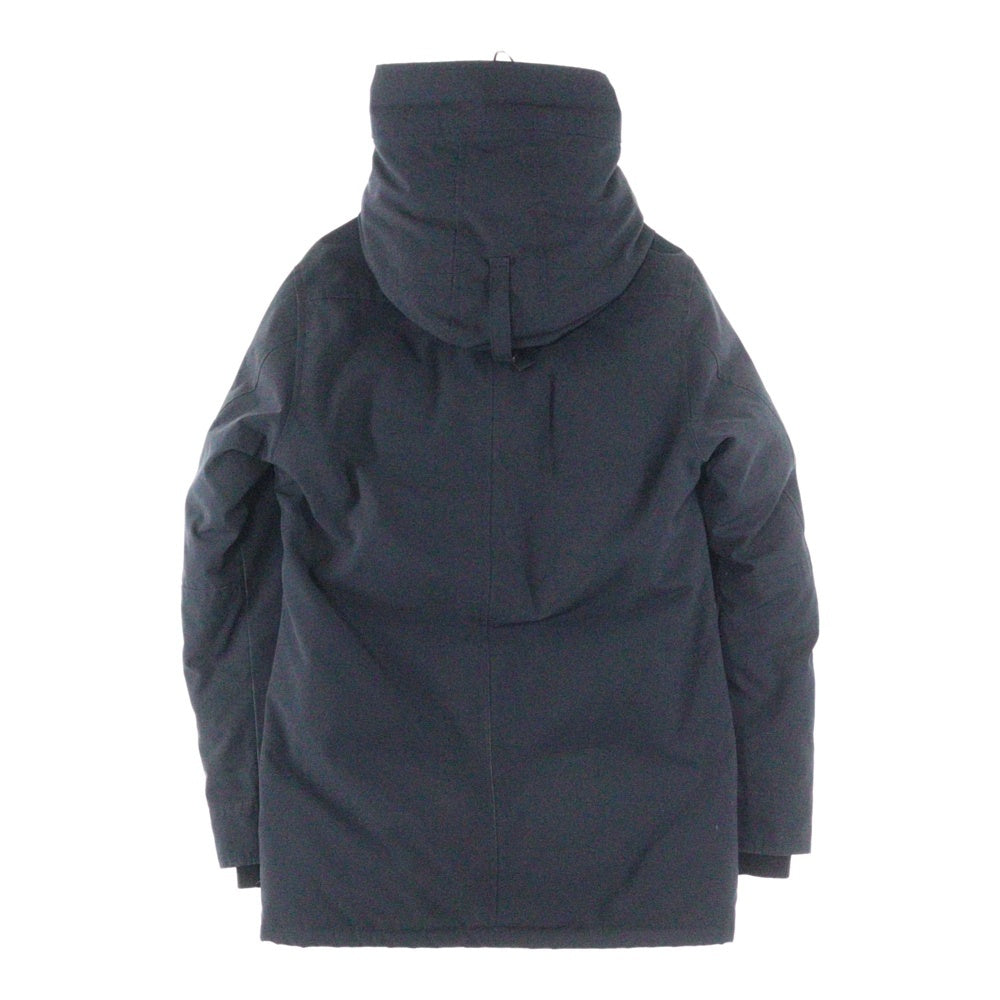 CANADA GOOSE(カナダグース) JASPER ジャスパー ロゴデザインモチーフ マルチポケット フーデッド ジップアップ ダウンジャケット ブラック 68F8490