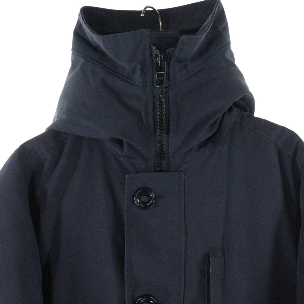 CANADA GOOSE(カナダグース) JASPER ジャスパー ロゴデザインモチーフ マルチポケット フーデッド ジップアップ ダウンジャケット ブラック 68F8490