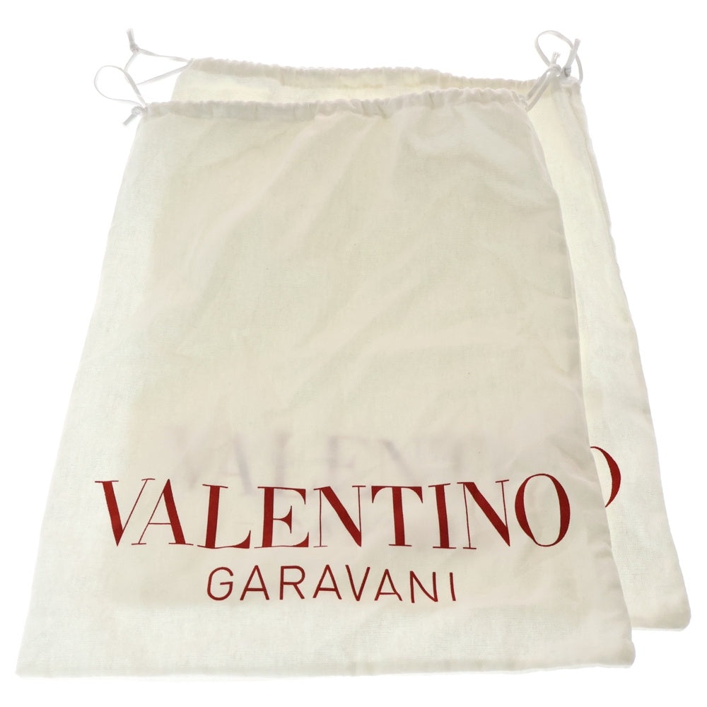 valentino garavan(ヴァレンティノガラヴァーニ) レザー プラットフォーム アンクル ハイヒール ブーツ ブラック レディース WS0FR0SVS
