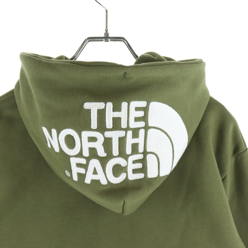 THE NORTH FACE(ザノースフェイス) REARVIEW FULLZIP HOODIE フードロゴ刺繍 スウェットフルジップアップパーカー オリーブ NT11930