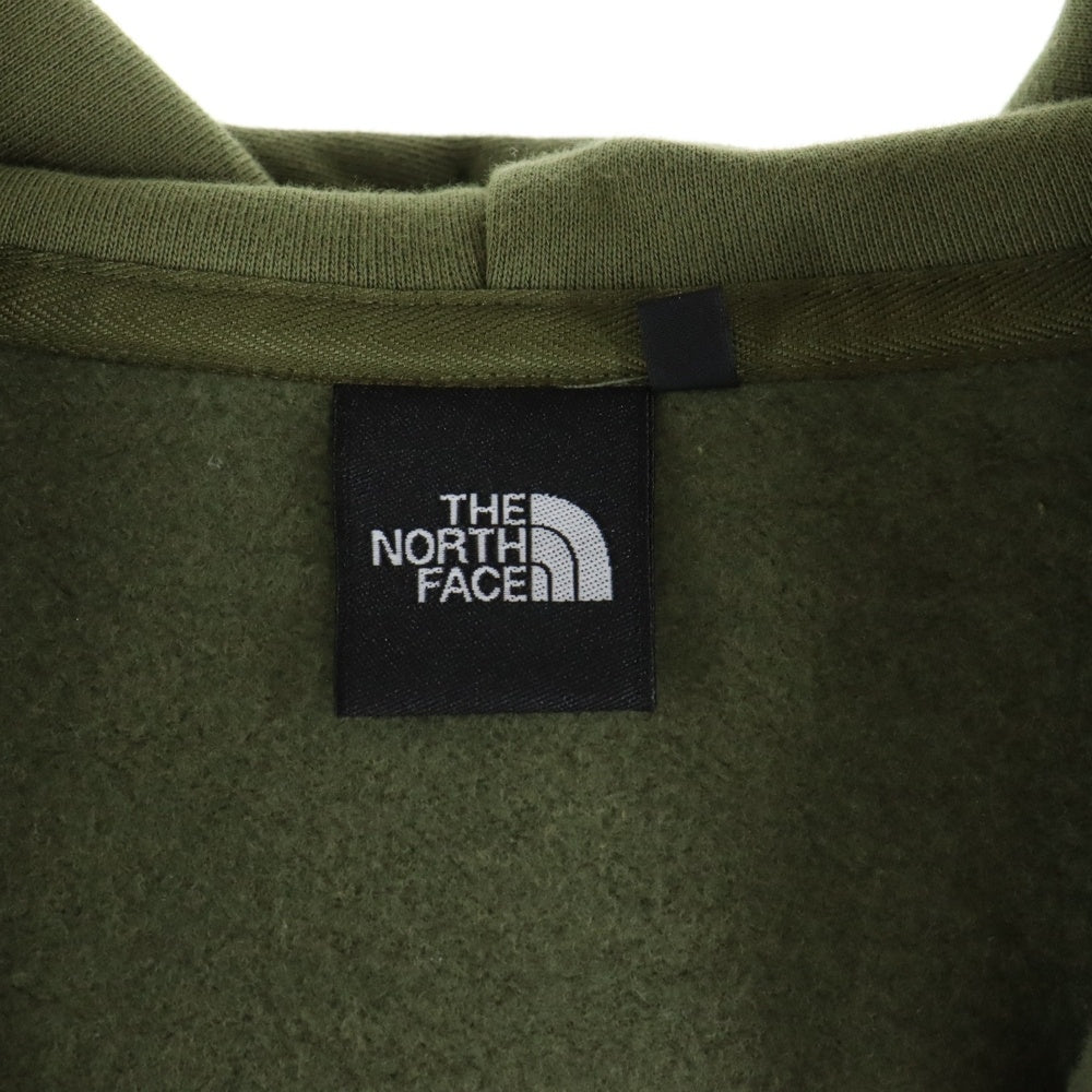 THE NORTH FACE(ザノースフェイス) REARVIEW FULLZIP HOODIE フードロゴ刺繍 スウェットフルジップアップパーカー オリーブ NT11930