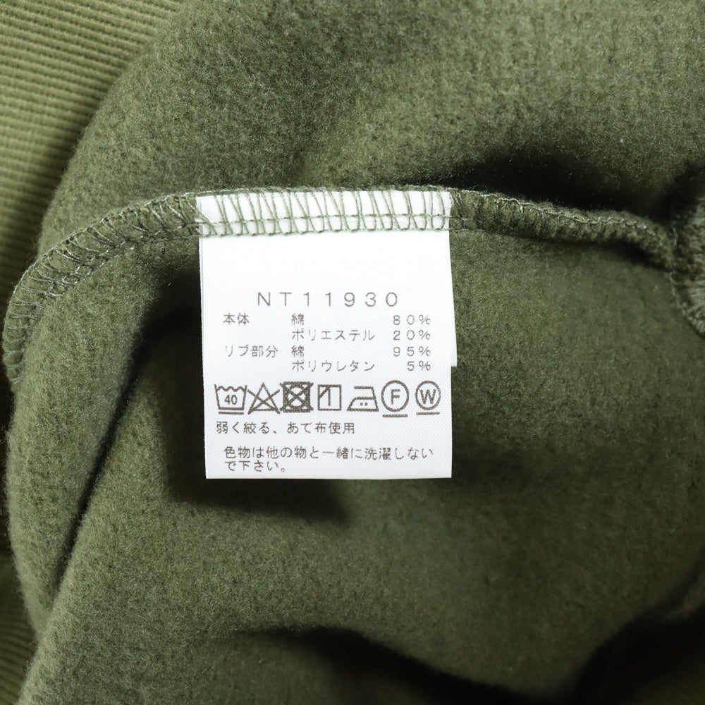 THE NORTH FACE(ザノースフェイス) REARVIEW FULLZIP HOODIE フードロゴ刺繍 スウェットフルジップアップパーカー オリーブ NT11930