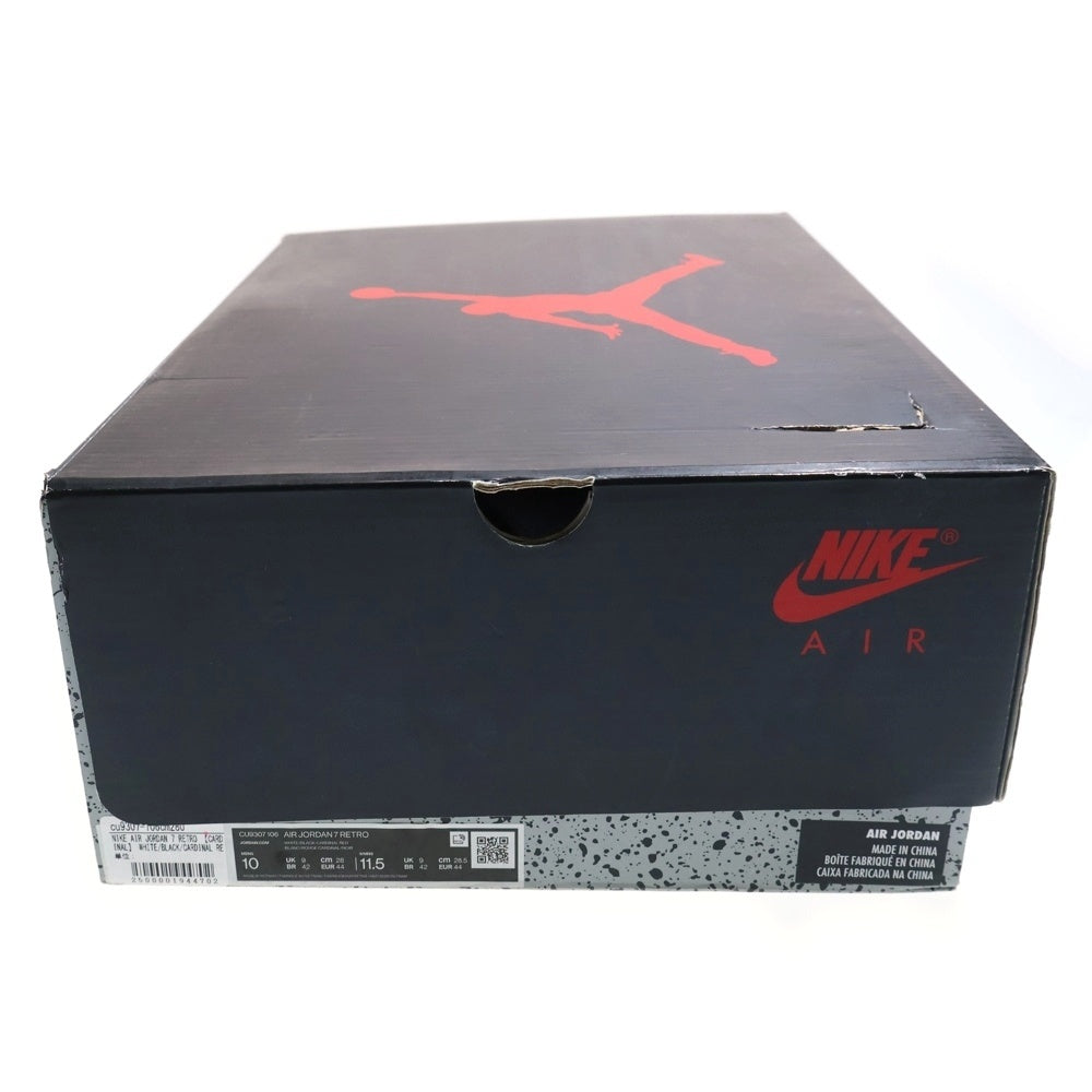 NIKE(ナイキ) AIR JORDAN 7 RETRO CARDINAL エアジョーダン7 レトロ カーディナル 2020 ハイカットスニーカー ホワイト US10/28cm CU9307-106
