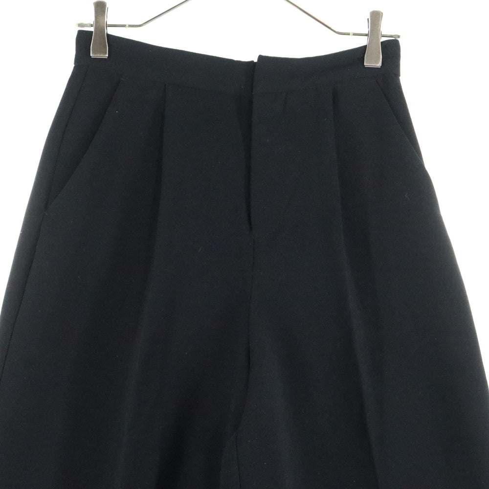 NO BRAND(ノーブランド) INGNI (イング) 1タック イージーワイドスラックス レディース ブラック 154-393390-94