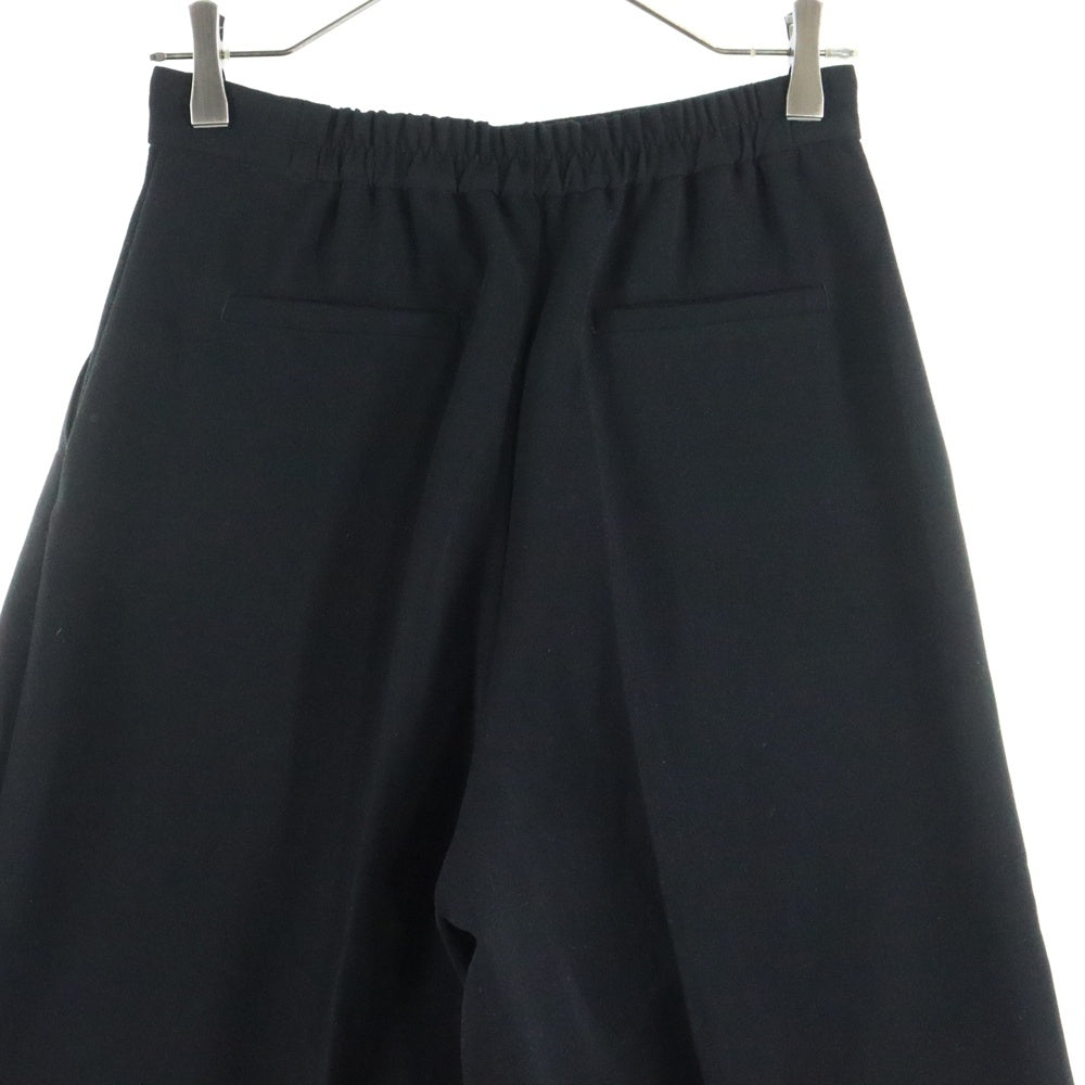 NO BRAND(ノーブランド) INGNI (イング) 1タック イージーワイドスラックス レディース ブラック 154-393390-94