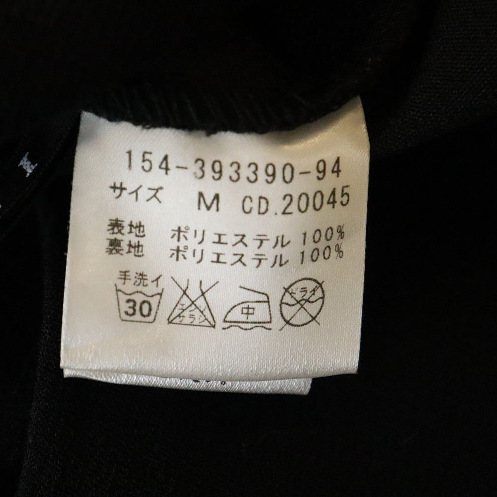 NO BRAND(ノーブランド) INGNI (イング) 1タック イージーワイドスラックス レディース ブラック 154-393390-94