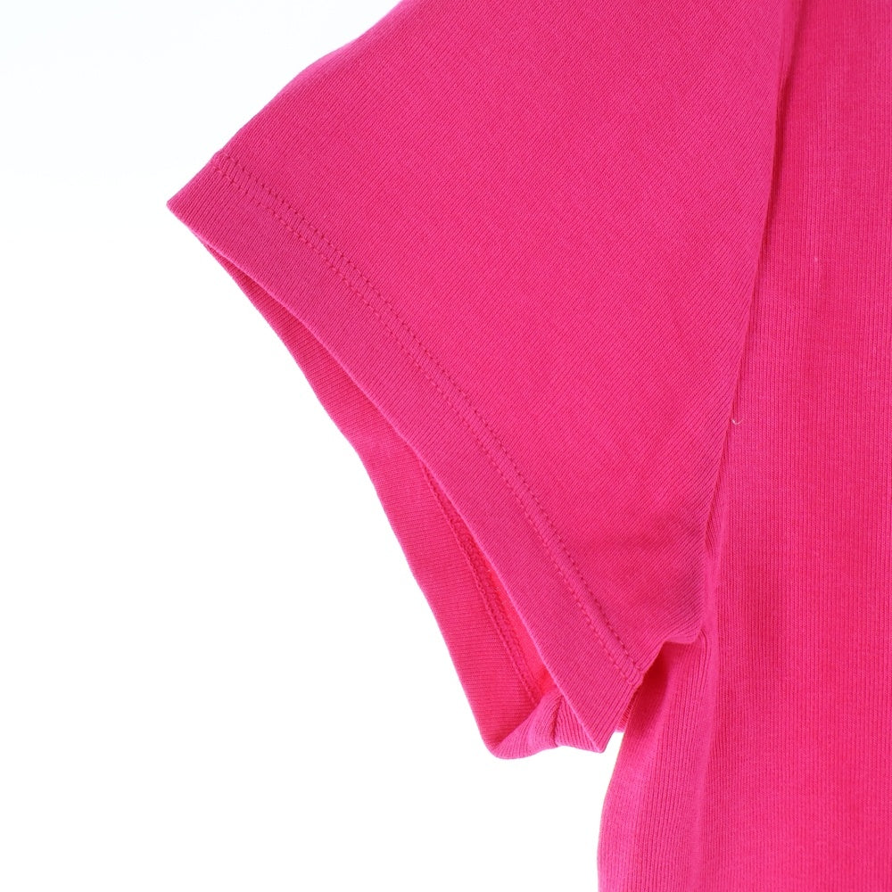 LAUREN RALPH LAUREN(ローレンラルフローレン) ショート丈 クルーネック半袖Tシャツ カットソー レディース ピンク