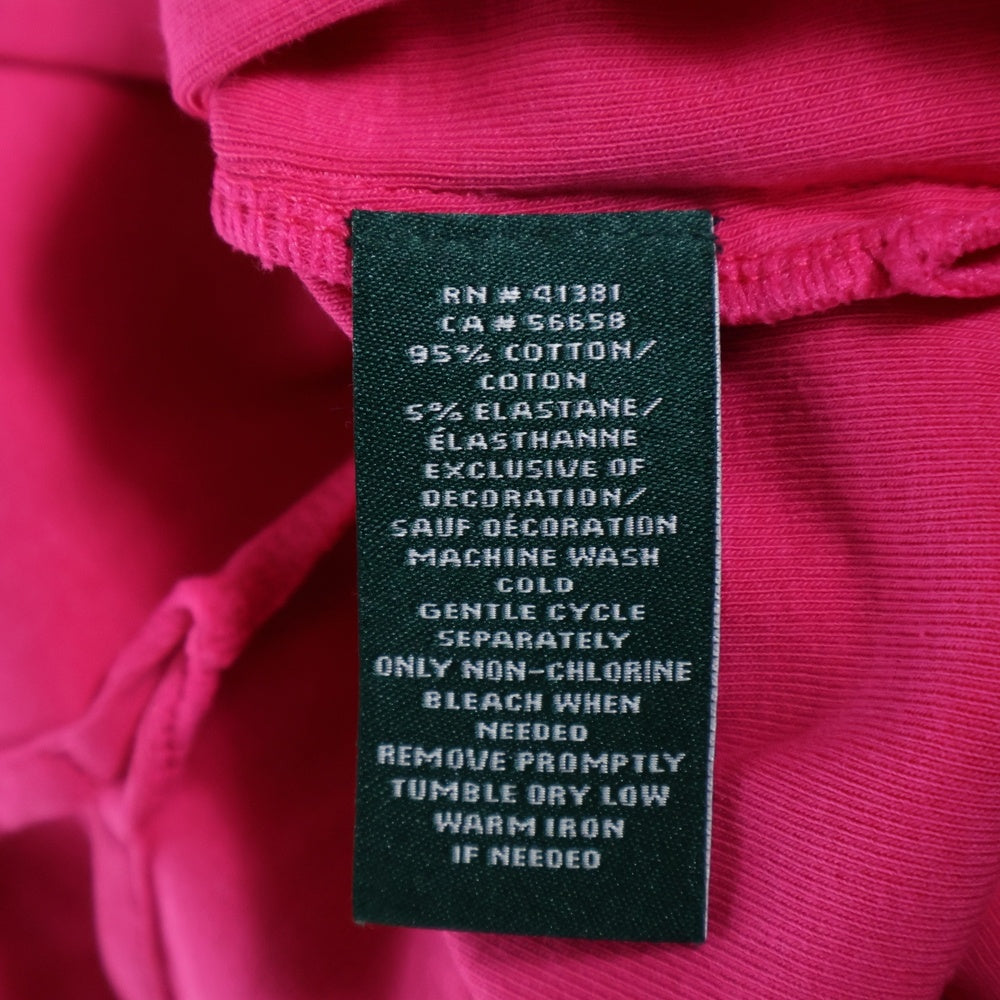 LAUREN RALPH LAUREN(ローレンラルフローレン) ショート丈 クルーネック半袖Tシャツ カットソー レディース ピンク