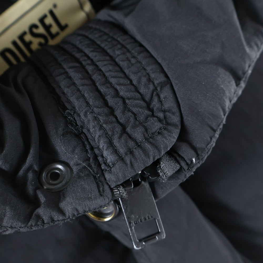 DIESEL(ディーゼル) 21AW W-ROLF JACKET ダブルウルフ ダウン フーデッドジャケット ブラック A03143
