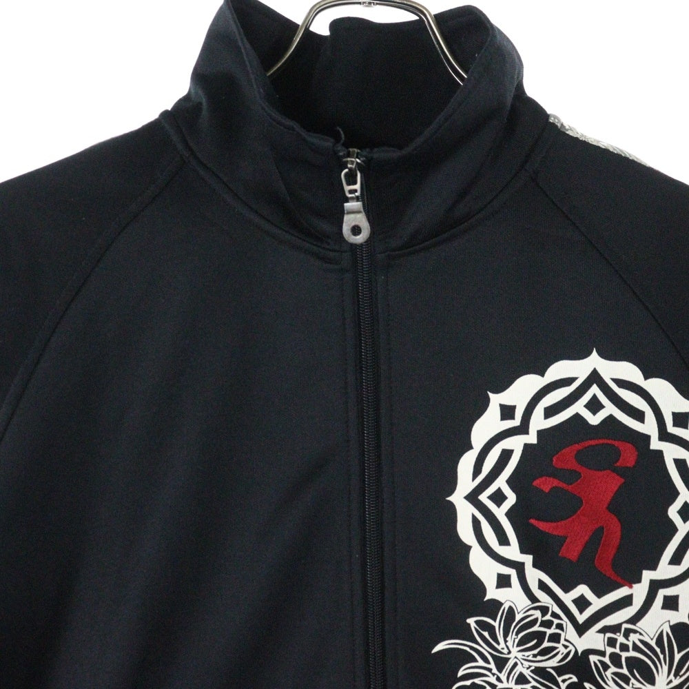 NO BRAND(ノーブランド) INFINITY インフィニティ エンブロイダリー トラックジャケット ブラック