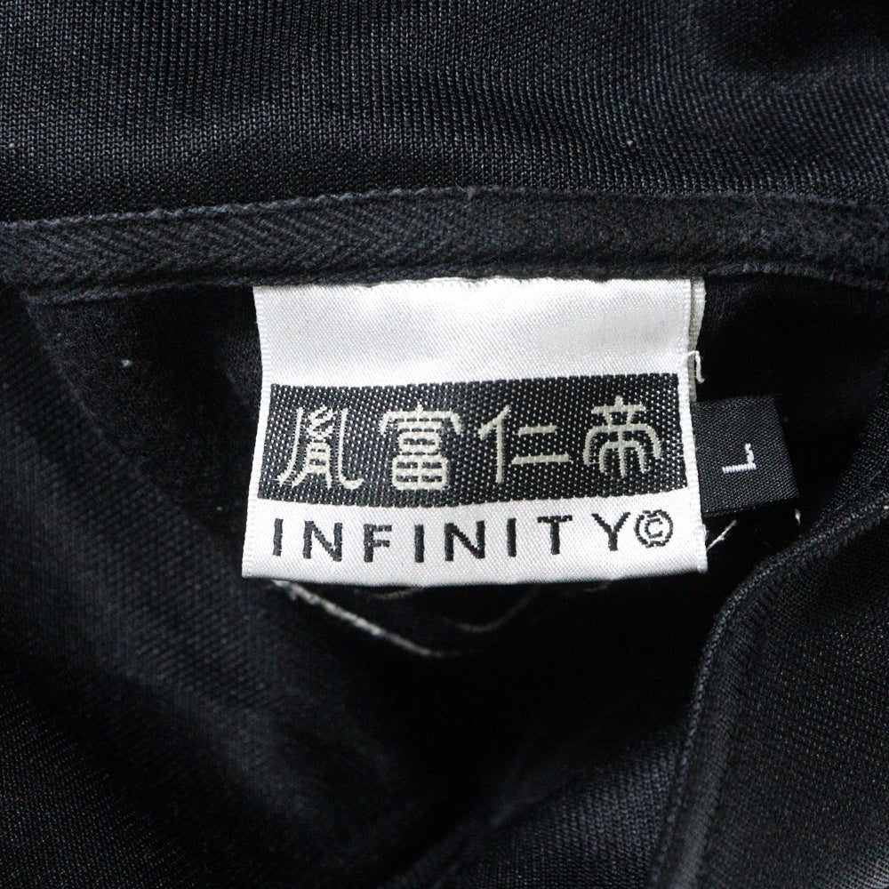 NO BRAND(ノーブランド) INFINITY インフィニティ エンブロイダリー トラックジャケット ブラック