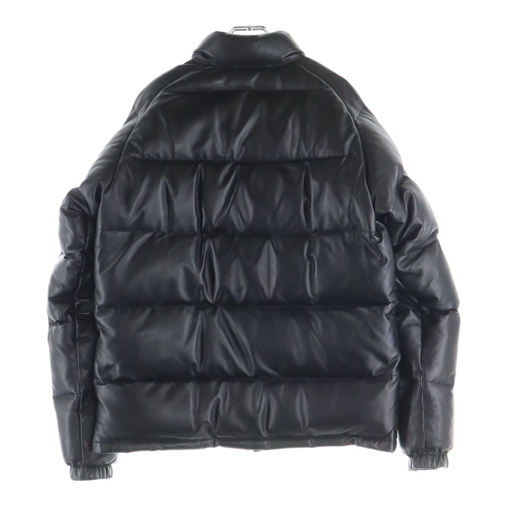 A BATHING APE(アベイシングエイプ) Leather Classic Down Jacket レザークラシック ダウンジャケット ブラック 001HJF701005X