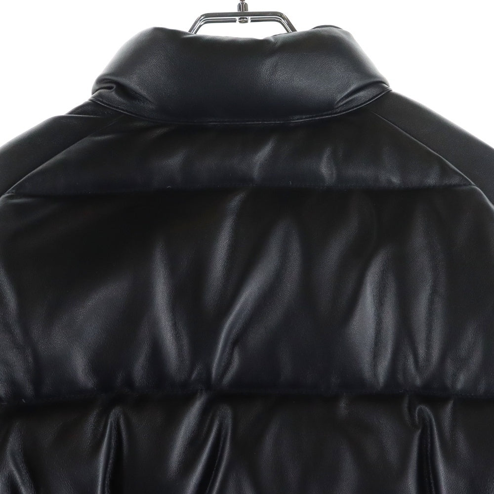 A BATHING APE(アベイシングエイプ) Leather Classic Down Jacket レザークラシック ダウンジャケット ブラック 001HJF701005X