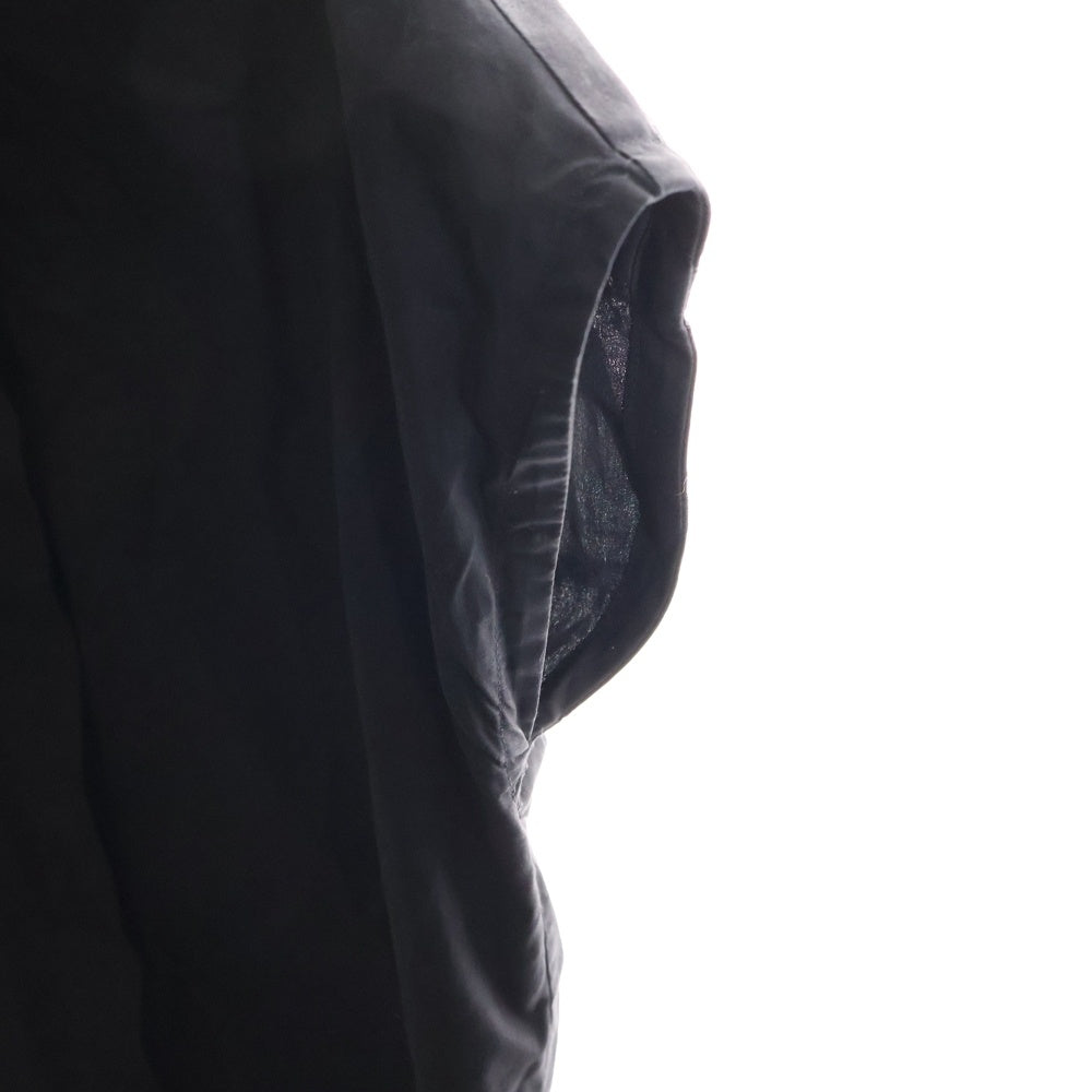 Maison Margiela 1(メゾンマルジェラ) バックジップ シルクオーガンジー ノースリーブ シャツ レディース ブラック 51DL018038403