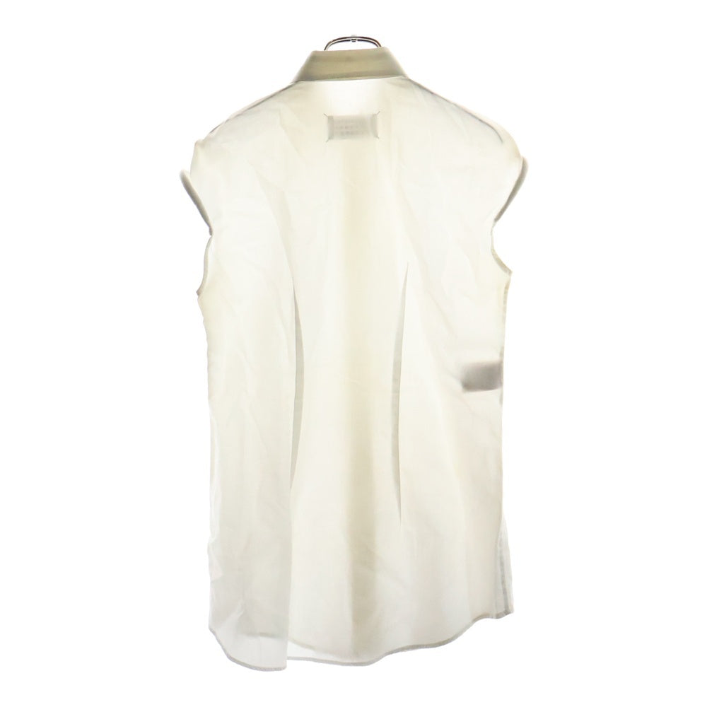 Maison Margiela 1(メゾンマルジェラ) レギュラーカラー ノースリーブ ボリューム シャツ レディース ホワイト S31DL0144 S39342
