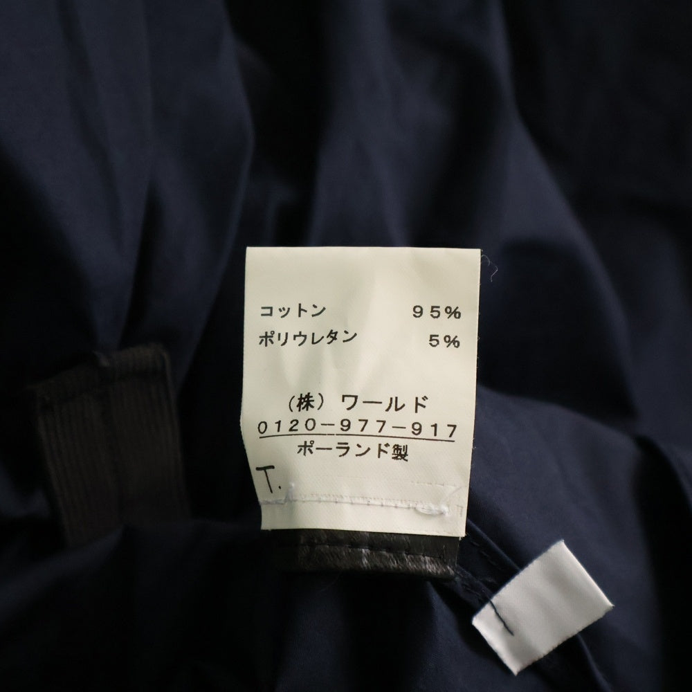 J.W.ANDERSON(ジェー ダブリュー アンダーソン) アシンメトリーデザイン コットン ギャザー ドレープ ロングスカート ネイビー
