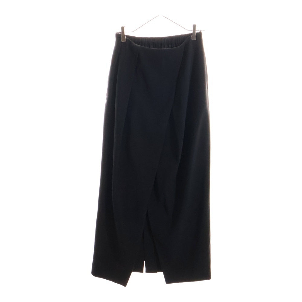 ENFOLD(エンフォルド) DOUBLE CROSS MINIMAL SKIRT ダブル クロス ミニマル スカート レディース ブラック 300CA231-0090