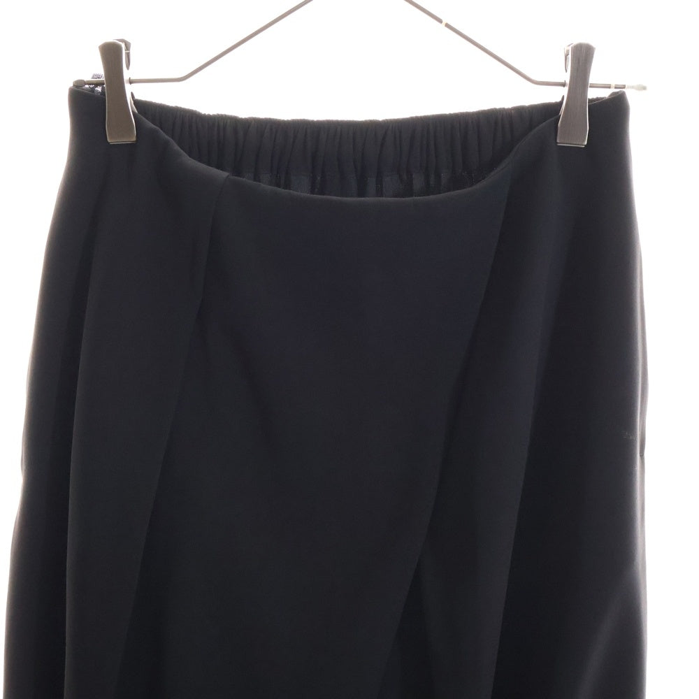 ENFOLD(エンフォルド) DOUBLE CROSS MINIMAL SKIRT ダブル クロス ミニマル スカート レディース ブラック 300CA231-0090