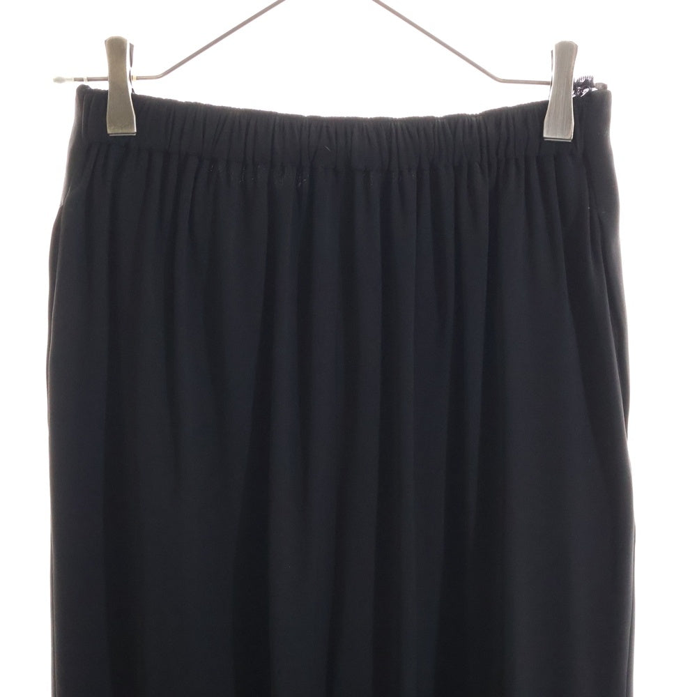 ENFOLD(エンフォルド) DOUBLE CROSS MINIMAL SKIRT ダブル クロス ミニマル スカート レディース ブラック 300CA231-0090