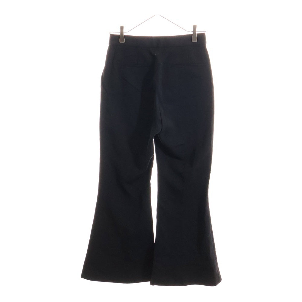 STELLA McCARTNEY(ステラマッカートニー) ウール ギャバジン フレア スラックス パンツ トラウザー レディース ブラック