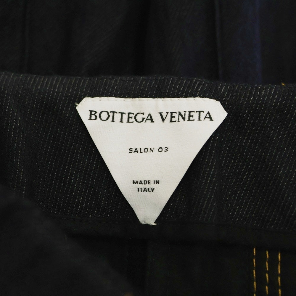 BOTTEGA VENETA(ボッテガヴェネタ) 4タック フレア タイト ミニ デニムスカート レディース インディゴ 700946 V1VA0