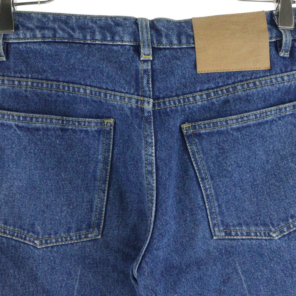 BALENCIAGA(バレンシアガ) ROCKABILLY ロックビリー ウォッシュド クロップド デニムパンツ レディース インディゴ 446445 TSB06