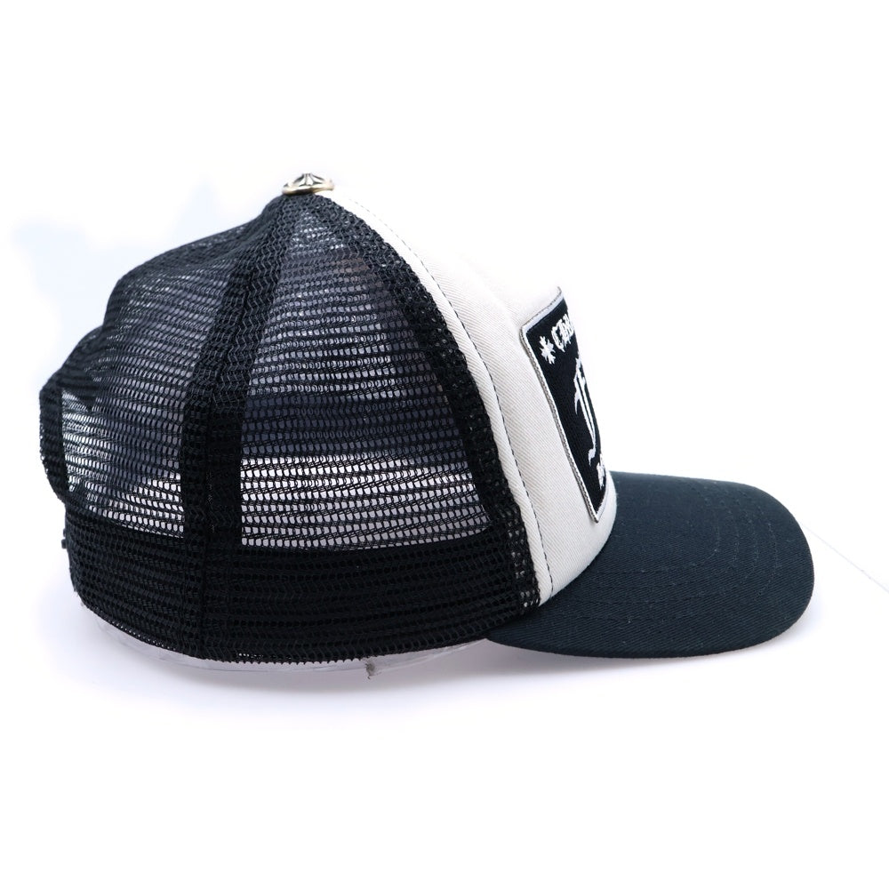 CHROME HEARTS(クロムハーツ) TRUCKER CAP FUCK トラッカー メッシュキャップ ファック ブラック/ホワイト