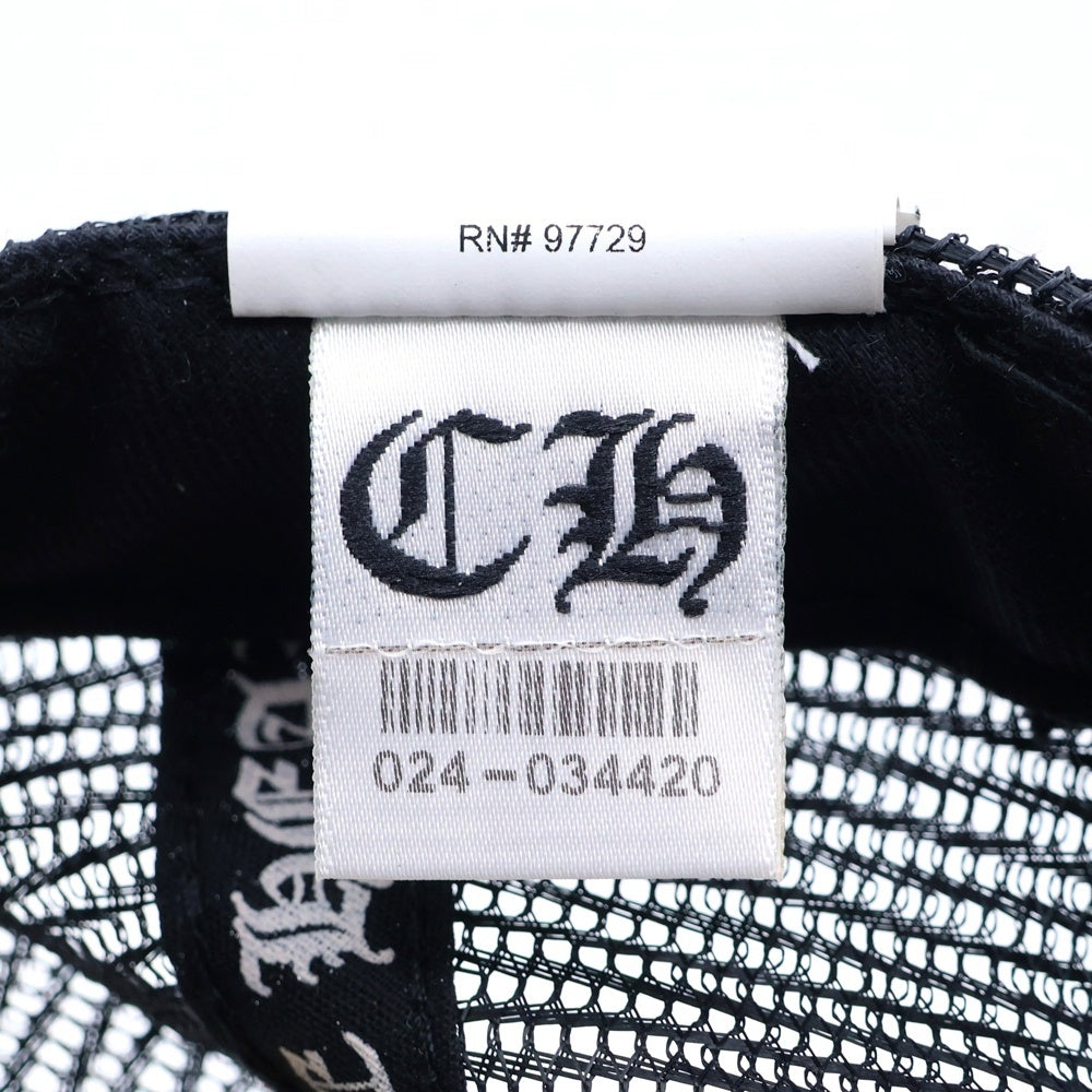 CHROME HEARTS(クロムハーツ) TRUCKER CAP FUCK トラッカー メッシュキャップ ファック ブラック/ホワイト