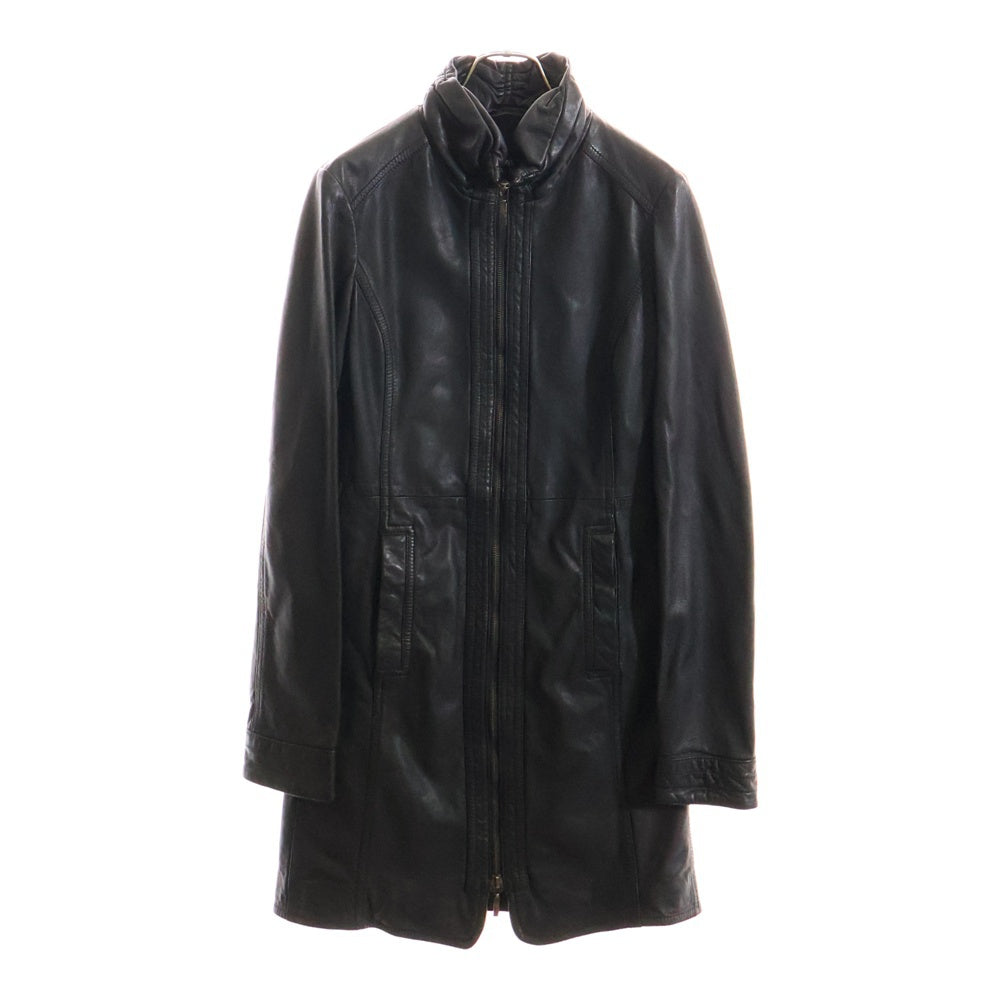 EMPORIO ARMANI(エンポリオアルマーニ) レザー ロングコート ブラック L05AU