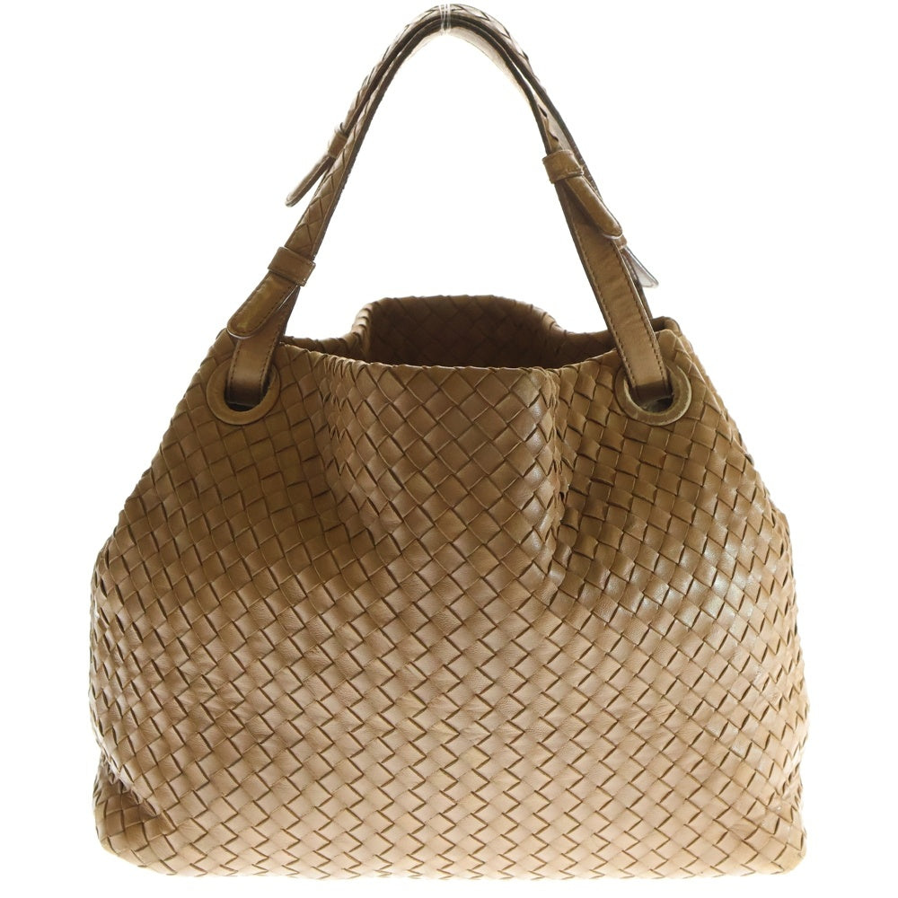 BOTTEGA VENETA(ボッテガヴェネタ) イイントレチャート レザー ガルダバッグ ブラウン 179320