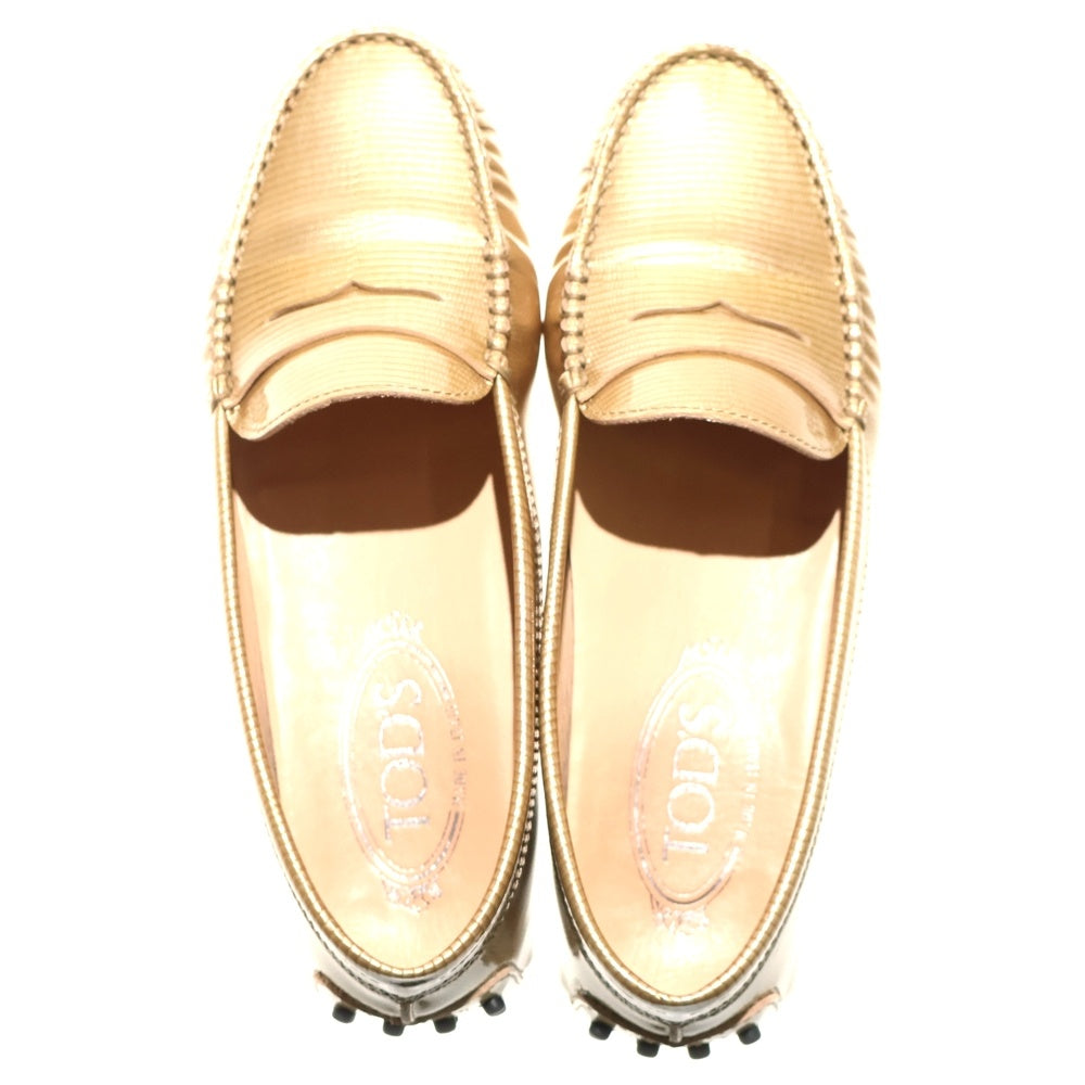TOD'S(トッズ) GOMMINO MOCASSINO ゴンミーニ モカシーノ ローファー レディース ゴールド XXW00G0001009TC600