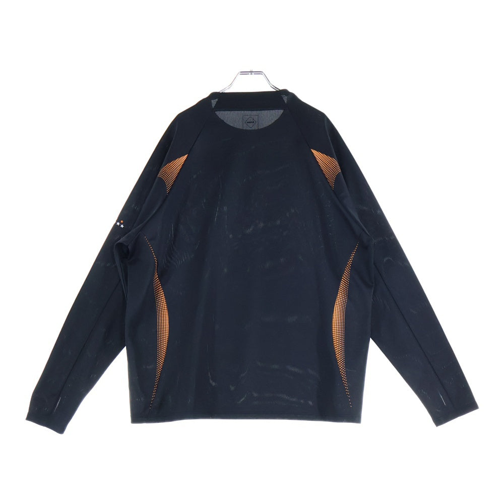 F.C.R.B./F.C.Real Bristol/FCRB(エフシーアールビー/エフシーレアルブリストル) 25SS L/S GAME SHIRT ロングスリーブ ゲーム シャツ クルーネック長袖Tシャツ カットソー ブラック FCRB-250005