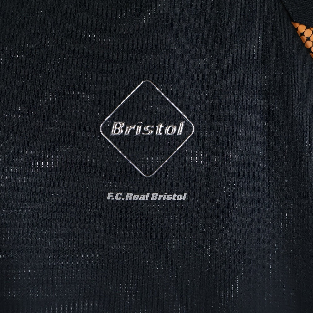 F.C.R.B./F.C.Real Bristol/FCRB(エフシーアールビー/エフシーレアルブリストル) 25SS L/S GAME SHIRT ロングスリーブ ゲーム シャツ クルーネック長袖Tシャツ カットソー ブラック FCRB-250005