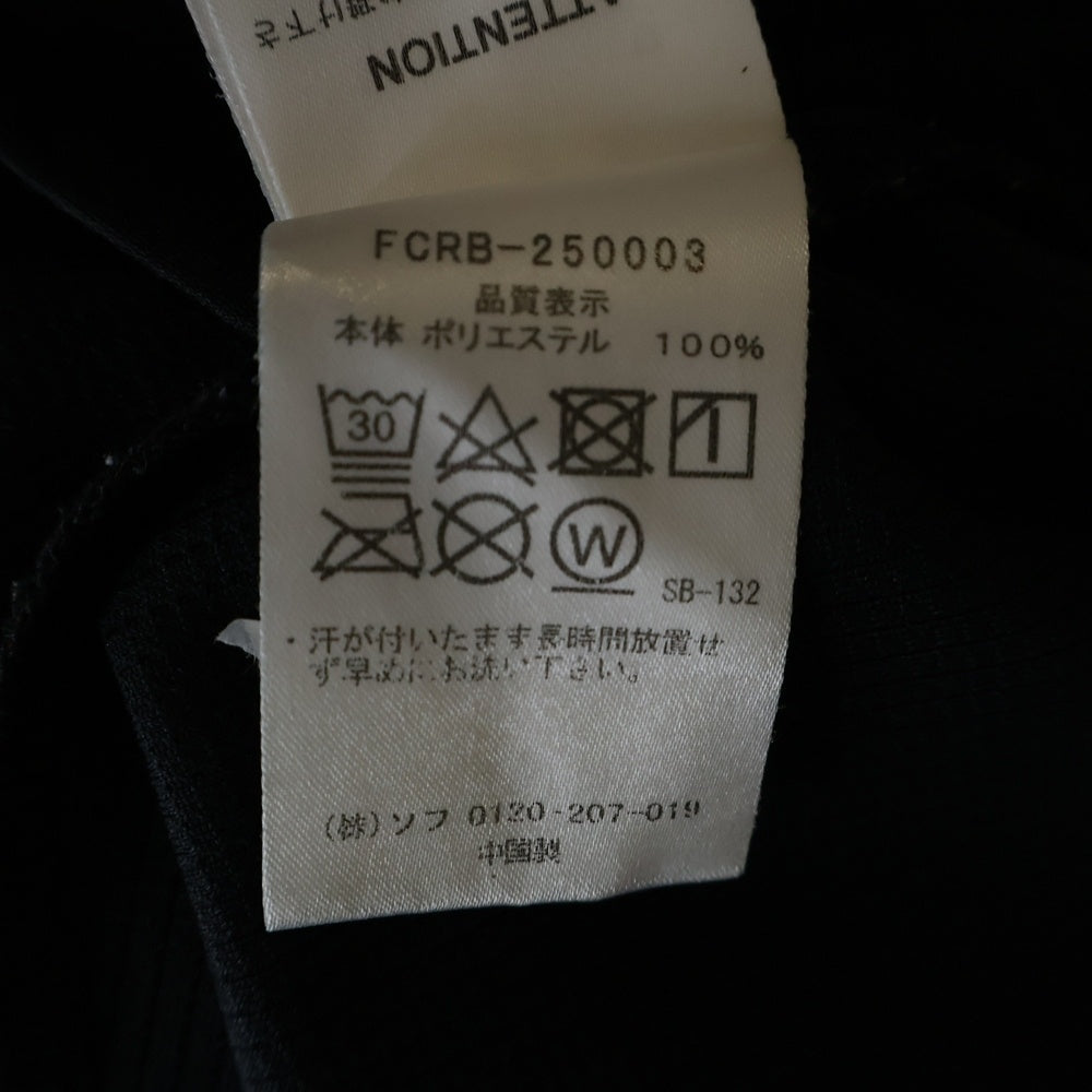 F.C.R.B./F.C.Real Bristol/FCRB(エフシーアールビー/エフシーレアルブリストル) 25SS L/S GAME SHIRT ロングスリーブ ゲーム シャツ クルーネック長袖Tシャツ カットソー ブラック FCRB-250005