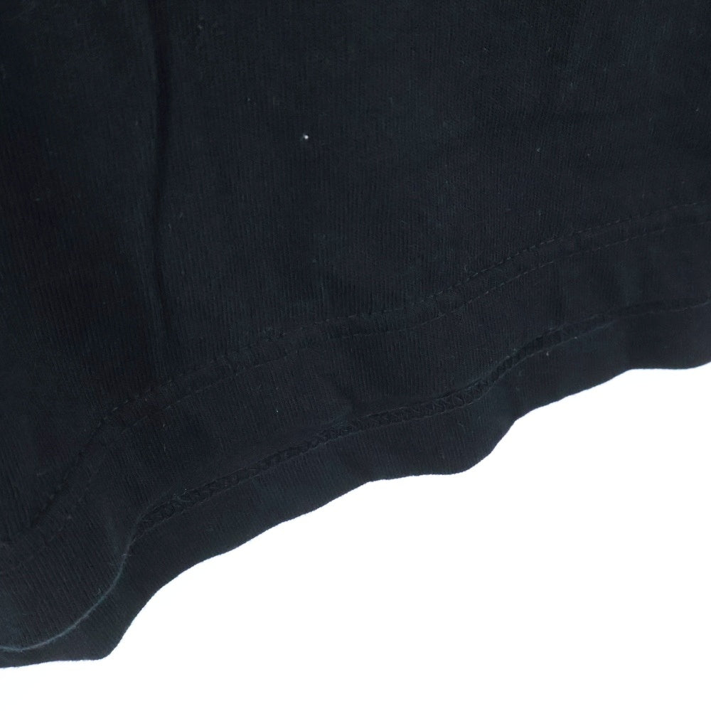 BEAMS(ビームス) 笑う蜘蛛 両面プリント クルーネック半袖Tシャツ カットソー ブラック 75-08-1010-049
