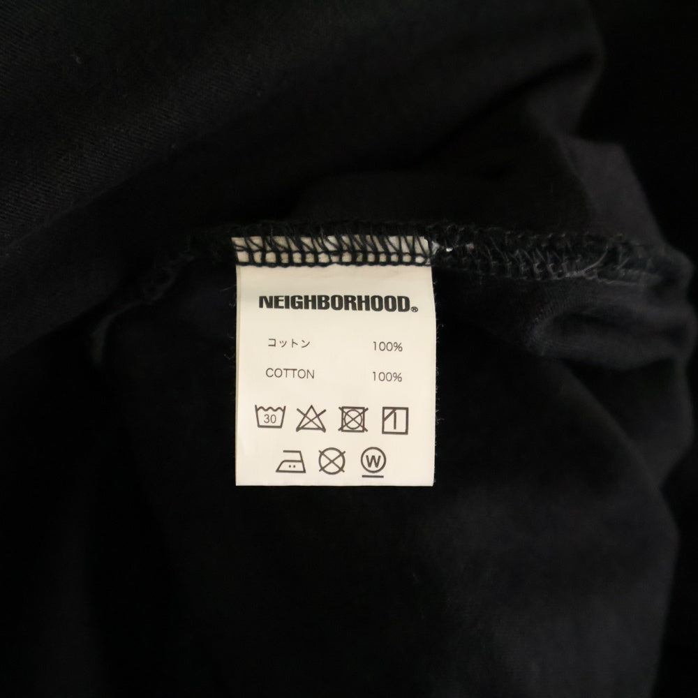 NEIGHBORHOOD(ネイバーフッド) ×BABYLON バビロン 両面プリント クルーネック半袖Tシャツ カットソー ブラック