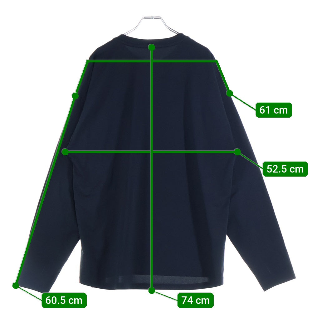 F.C.R.B./F.C.Real Bristol/FCRB(エフシーアールビー/エフシーレアルブリストル) 25SS AUTHENTIC L/S GAME SHIRT オーセンティック ロングスリーブ ゲーム シャツ クルーネック長袖Tシャツ カットソー ブラック FCRB-250003