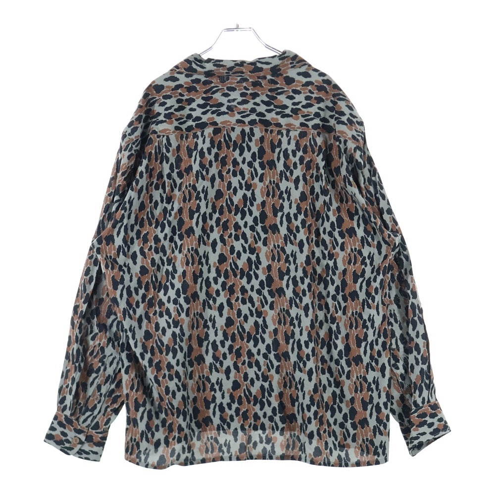 WACKO MARIA(ワコマリア) 25SS LEOPARD HAWAIIAN SHIRT L/S レオパード ハワイアン ロングスリーブ オープンカラーシャツ マルチカラー 25SSE-WMS-HI02