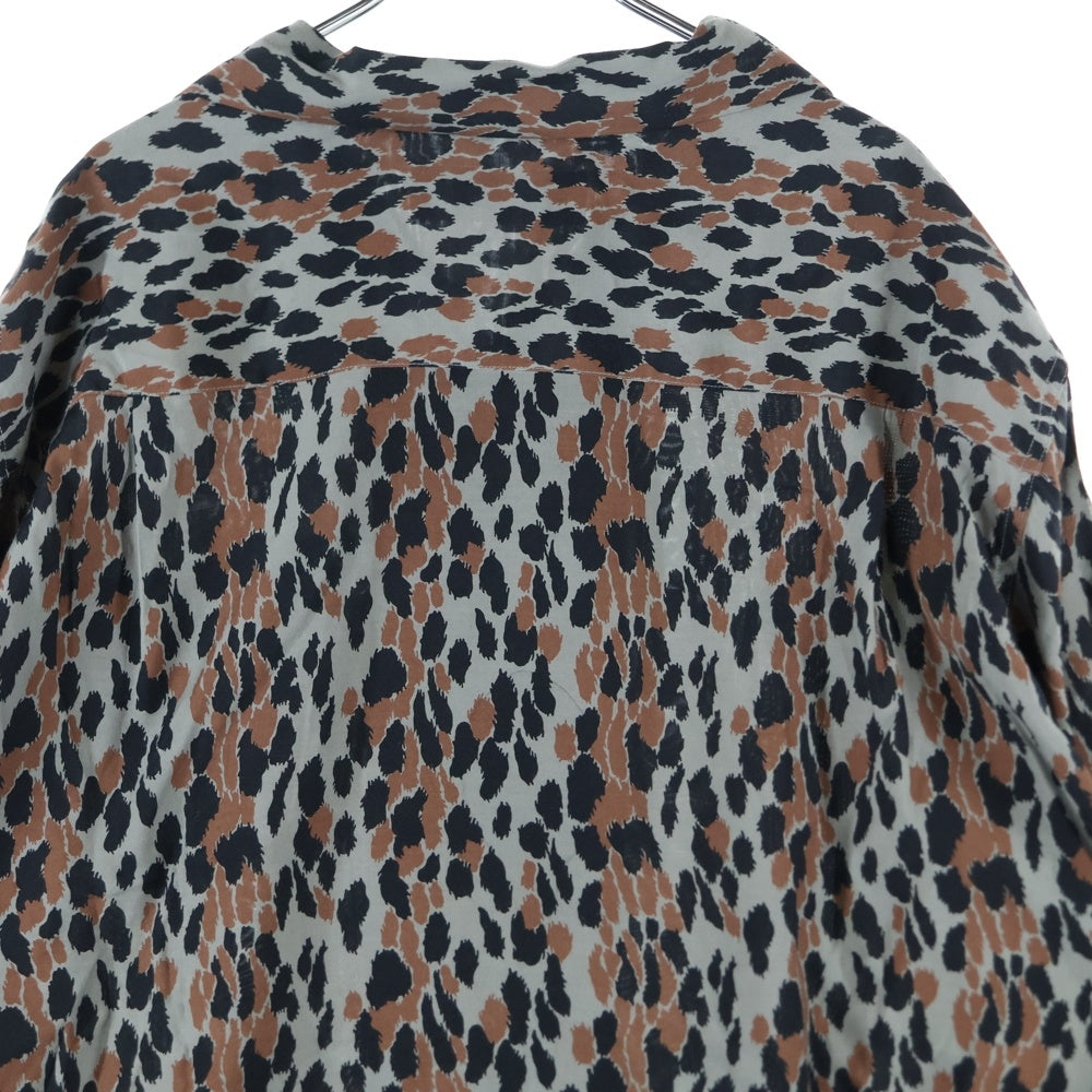 WACKO MARIA(ワコマリア) 25SS LEOPARD HAWAIIAN SHIRT L/S レオパード ハワイアン ロングスリーブ オープンカラーシャツ マルチカラー 25SSE-WMS-HI02