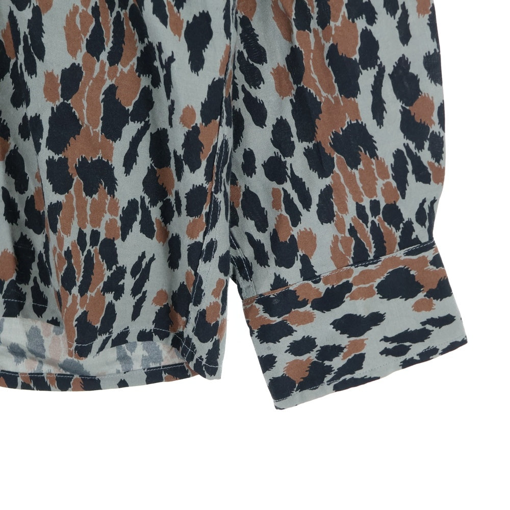 WACKO MARIA(ワコマリア) 25SS LEOPARD HAWAIIAN SHIRT L/S レオパード ハワイアン ロングスリーブ オープンカラーシャツ マルチカラー 25SSE-WMS-HI02