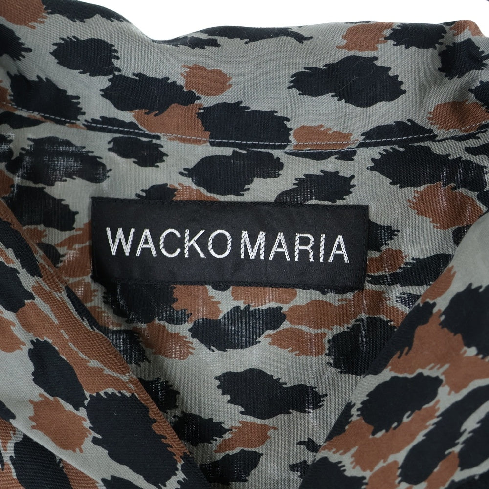 WACKO MARIA(ワコマリア) 25SS LEOPARD HAWAIIAN SHIRT L/S レオパード ハワイアン ロングスリーブ オープンカラーシャツ マルチカラー 25SSE-WMS-HI02