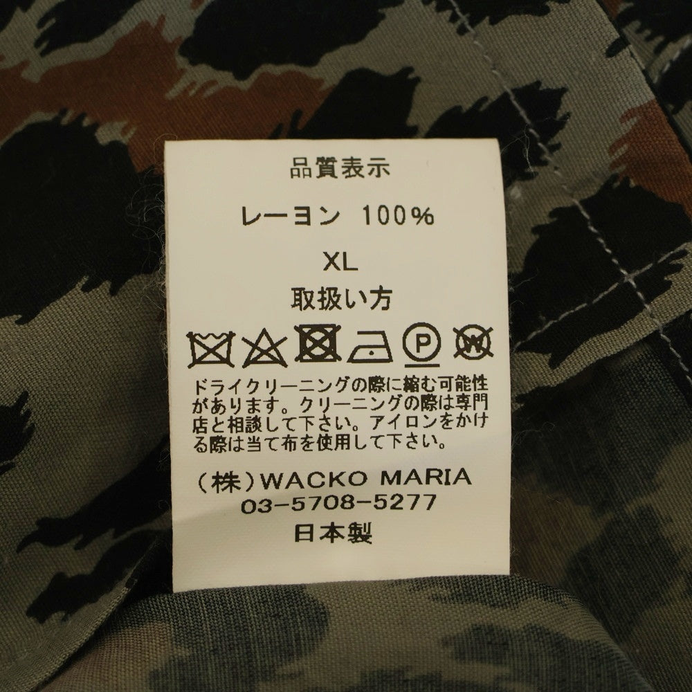 WACKO MARIA(ワコマリア) 25SS LEOPARD HAWAIIAN SHIRT L/S レオパード ハワイアン ロングスリーブ オープンカラーシャツ マルチカラー 25SSE-WMS-HI02