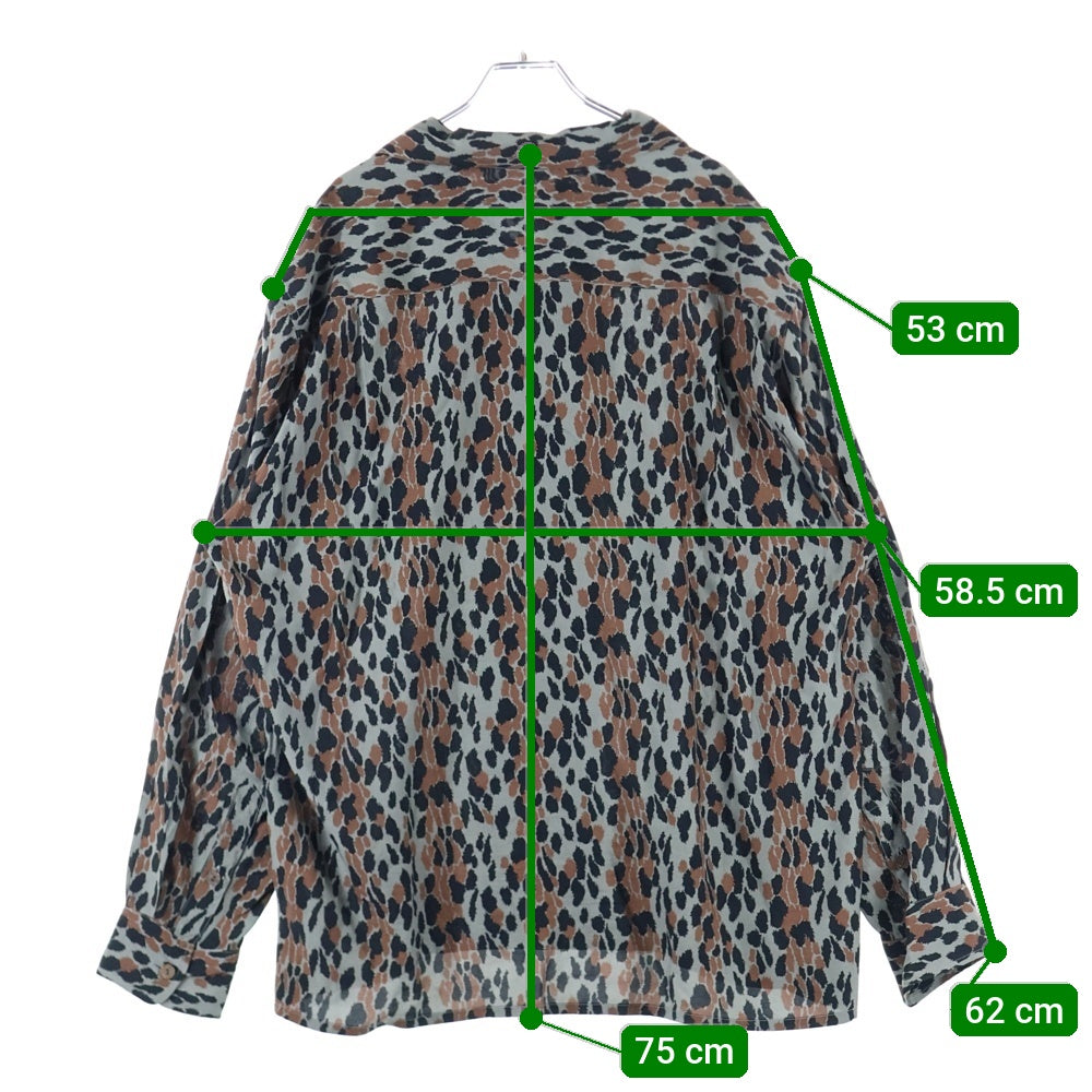 WACKO MARIA(ワコマリア) 25SS LEOPARD HAWAIIAN SHIRT L/S レオパード ハワイアン ロングスリーブ オープンカラーシャツ マルチカラー 25SSE-WMS-HI02