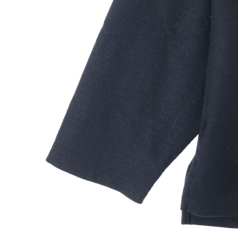 SOPHNET.(ソフネット) 23AW LIGHT MELTON HALF ZIP TOP ライト メルトン ハーフジップハイネックトップス ブラック SOPH-232024