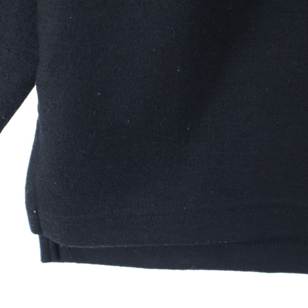 SOPHNET.(ソフネット) 23AW LIGHT MELTON HALF ZIP TOP ライト メルトン ハーフジップハイネックトップス ブラック SOPH-232024