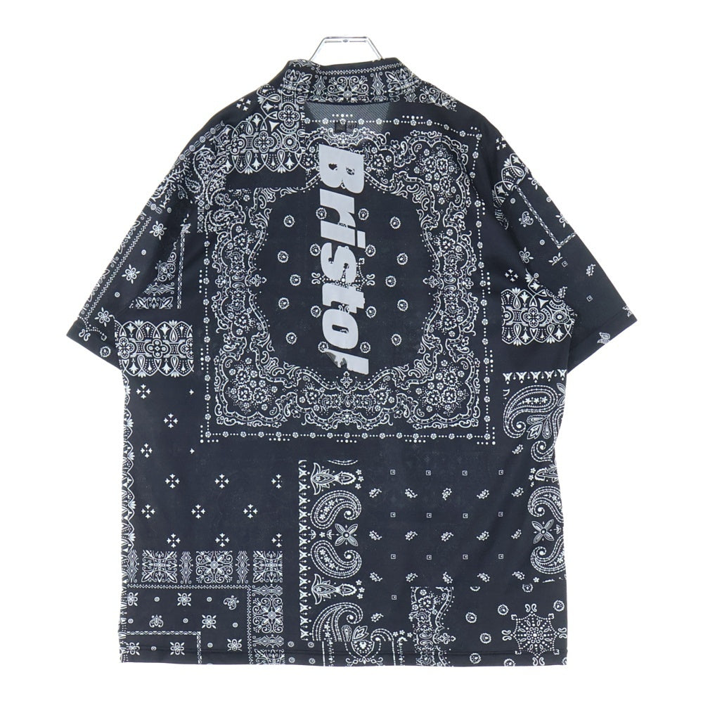 F.C.R.B./F.C.Real Bristol/FCRB(エフシーアールビー/エフシーレアルブリストル) ×NEW ERA ニュー エラ バンダナ モックネック半袖Tシャツ カットソー ブラック