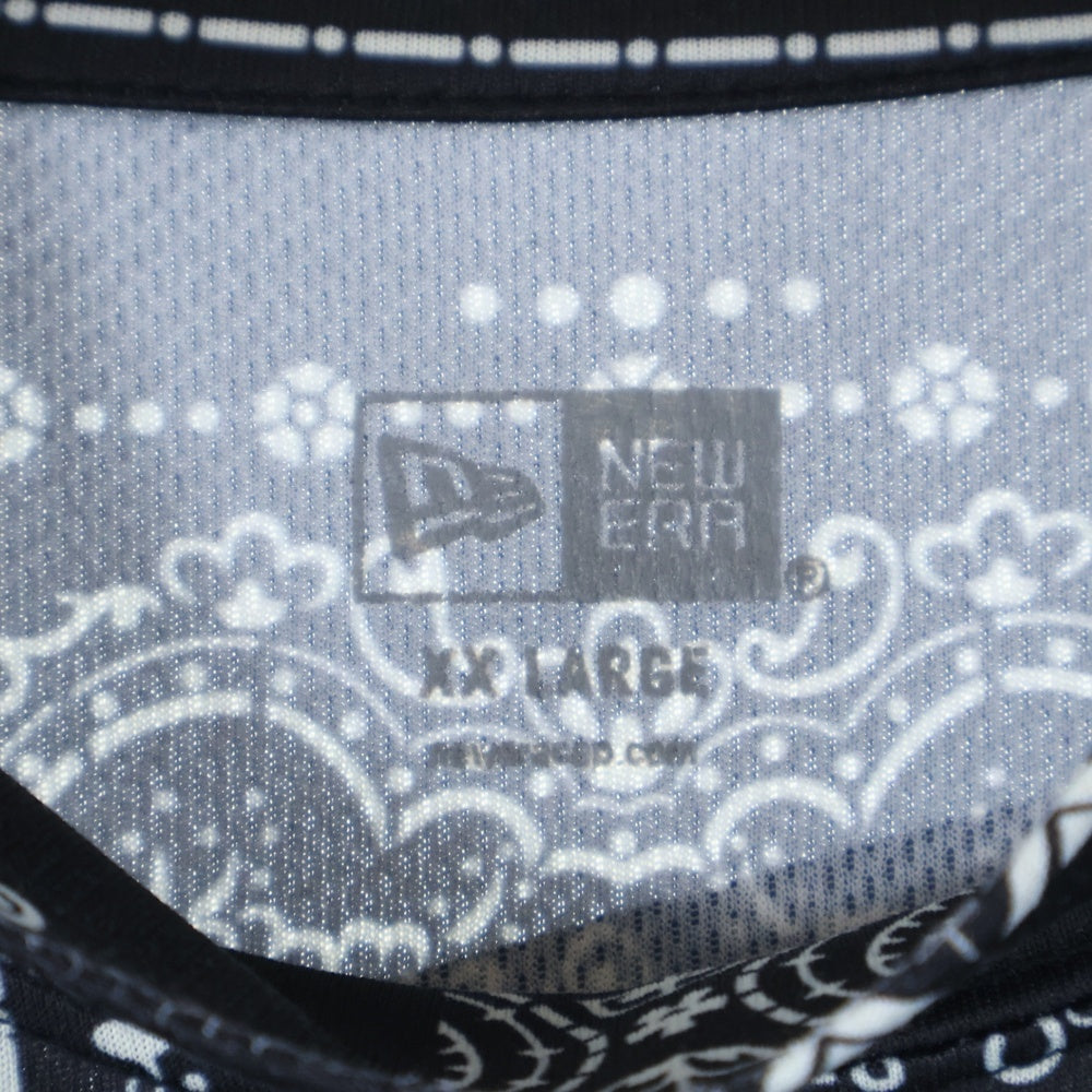 F.C.R.B./F.C.Real Bristol/FCRB(エフシーアールビー/エフシーレアルブリストル) ×NEW ERA ニュー エラ バンダナ モックネック半袖Tシャツ カットソー ブラック