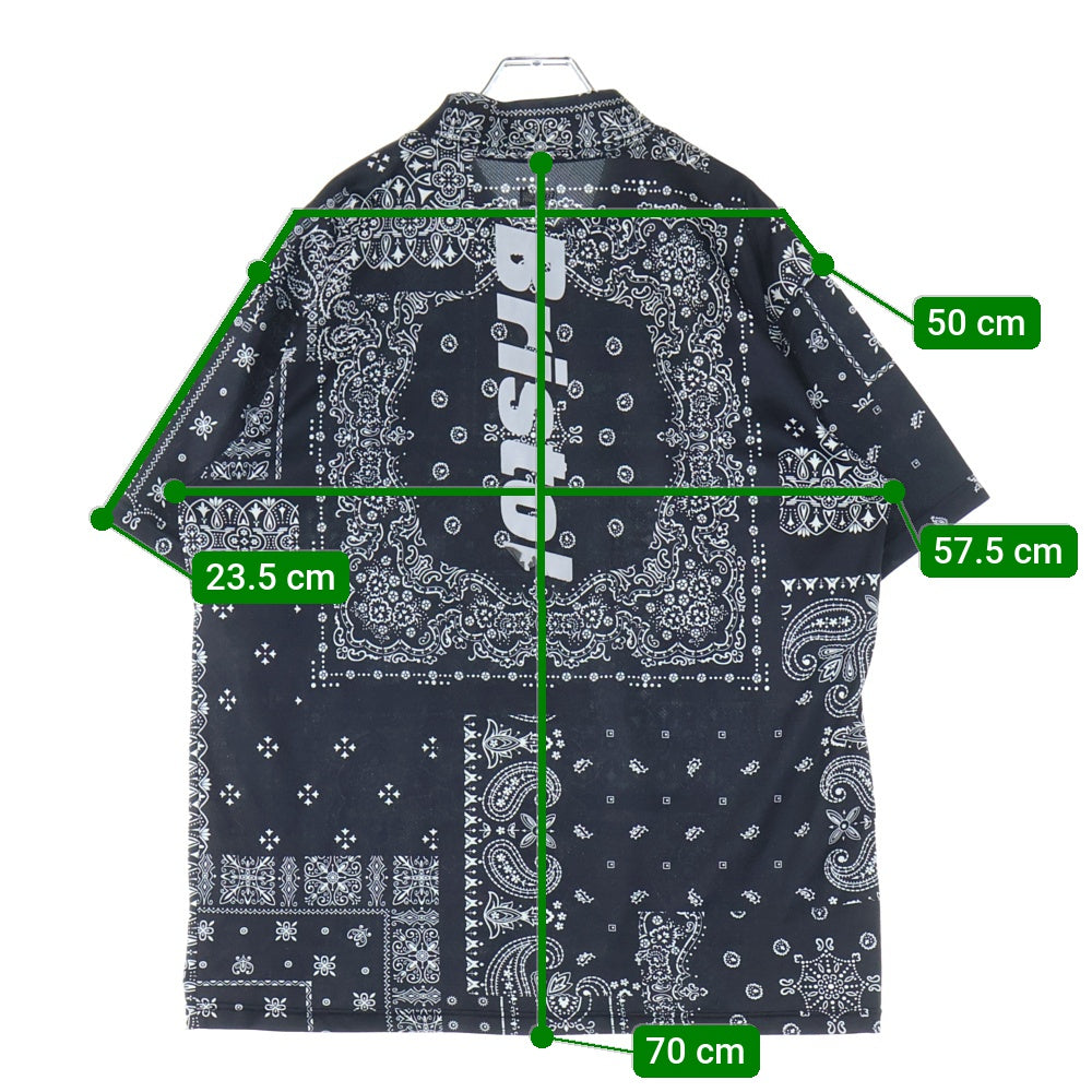 F.C.R.B./F.C.Real Bristol/FCRB(エフシーアールビー/エフシーレアルブリストル) ×NEW ERA ニュー エラ バンダナ モックネック半袖Tシャツ カットソー ブラック