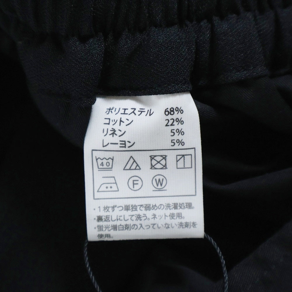 COOTIE PRODUCTIONS(クーティー プロダクションズ) ロゴパッチ ポリコットン イージーワイドパンツ ブラック